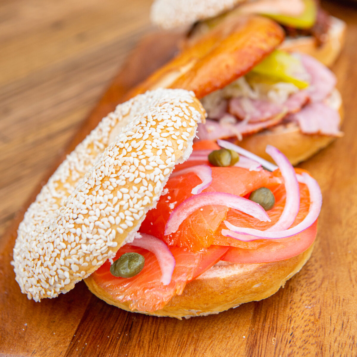 Beef Brisket Bagel Danish Nosh